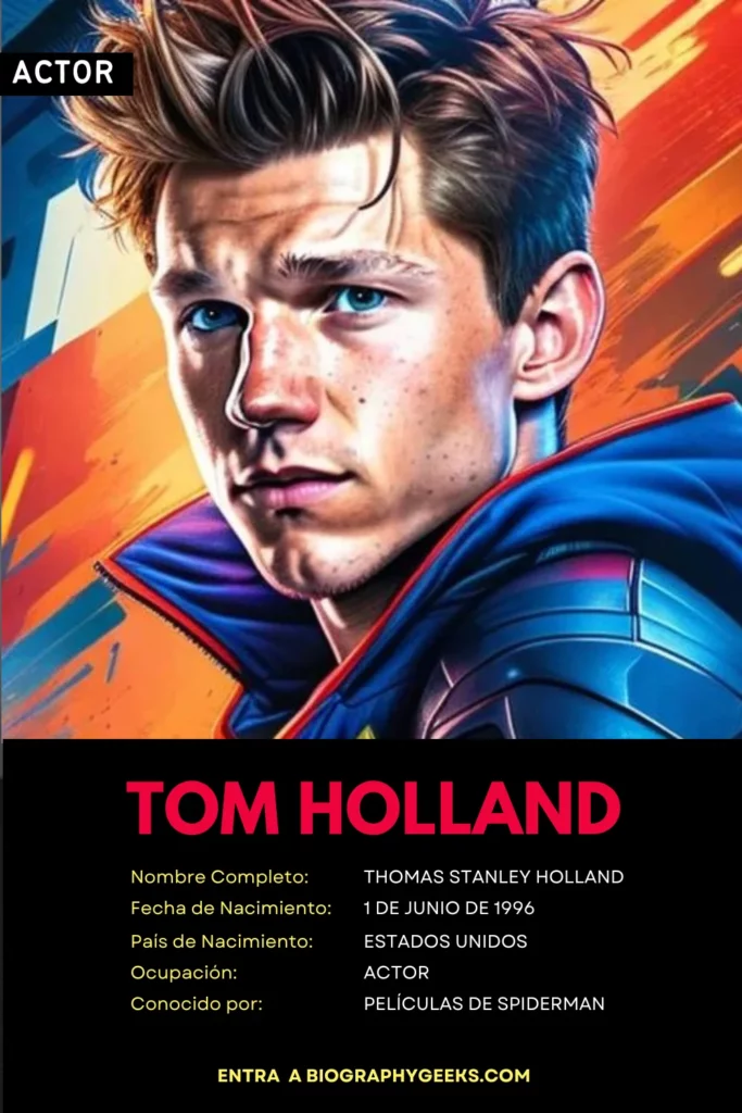 Biografia de Tom Holland - Donde nacio cuando nacio trayectoria premios y reconocimientos