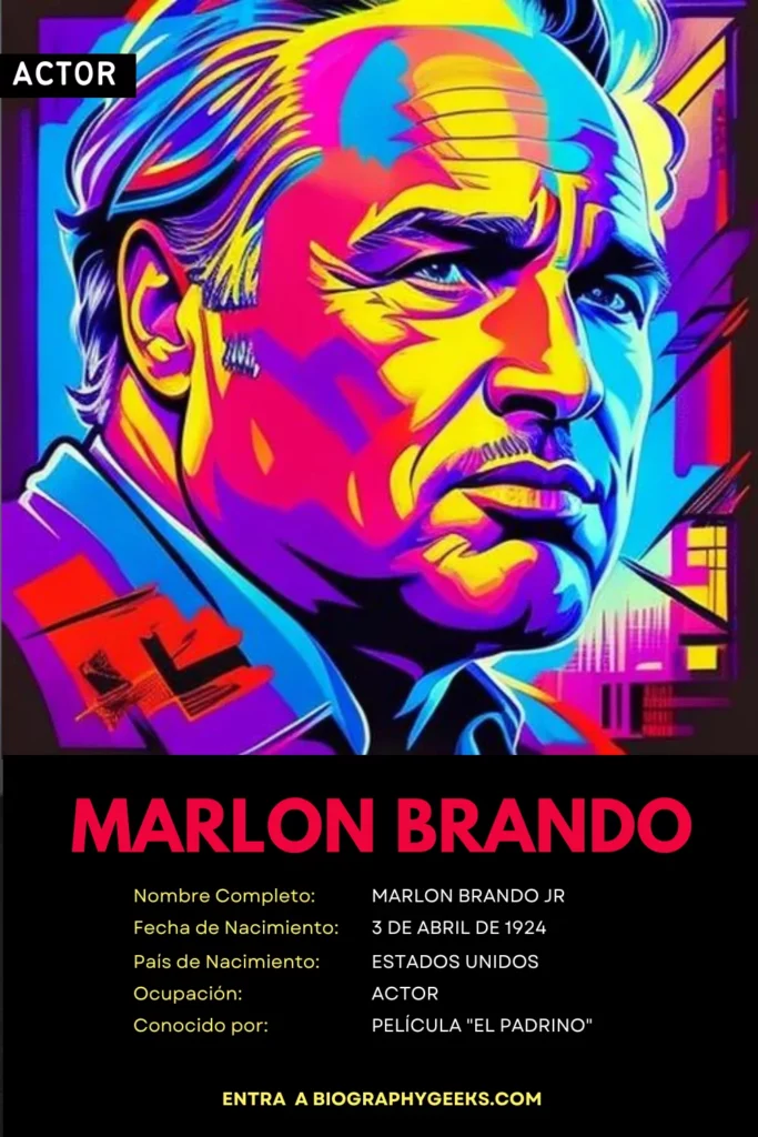 Datos biograficos de Marlon Brando