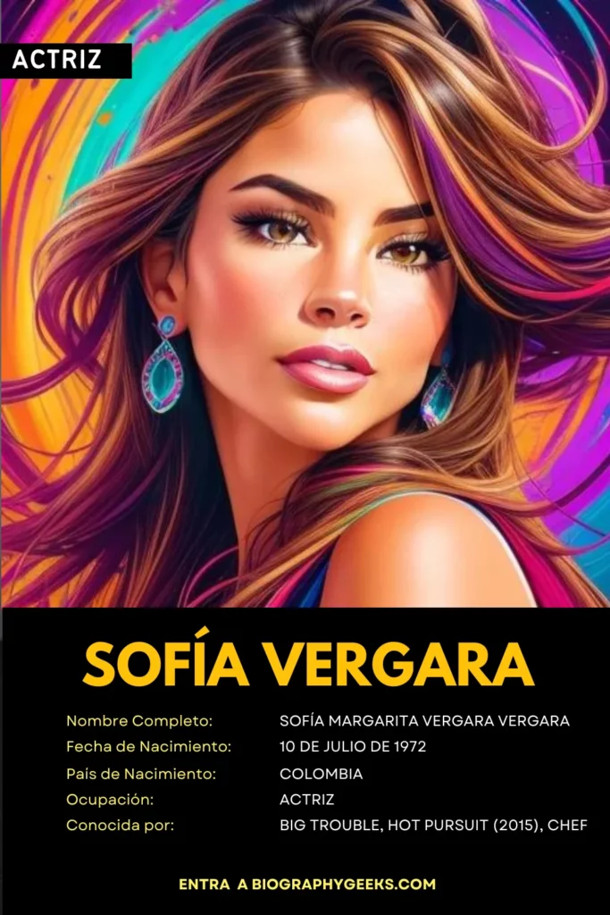 Datos biograficos de Sofia Vergara