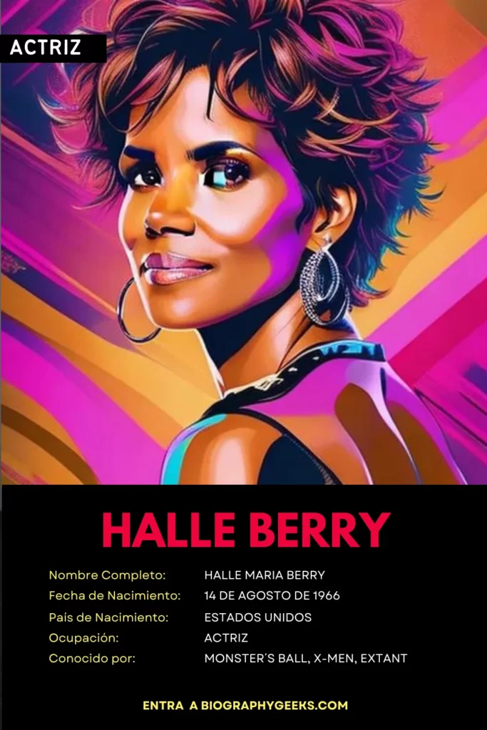Infografia de Halle Berry